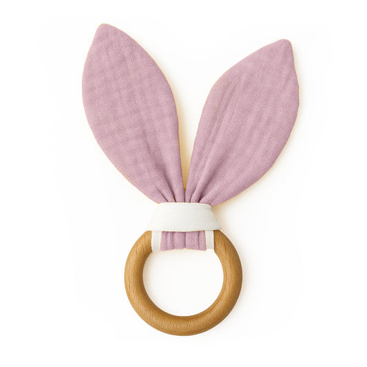 Bebis Bitring – Ekologisk Bomull - Rosa