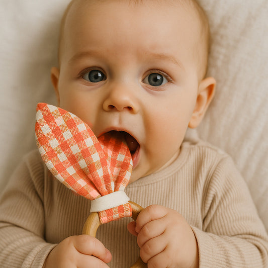 Bebis Bitring – Ekologisk Bomull & Trä